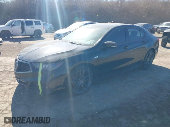 2018 Acura TLX w/Advance Pkg with VIN 19UUB3F85JA801000, listed as a IAAI auction lot 41665274 with 81,627 mi miles. Bid and sale history available at carsss.com. Image 18.