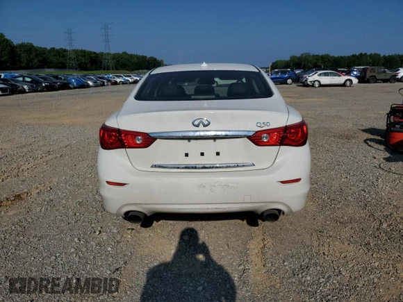 2017 Infiniti Q50 Sport with VIN JN1EV7AP7HM743063, listed as a Copart auction lot 61135995 with 47,149 mi miles and Salvage title. Bid and sale history available at DreamBid. Image 6.