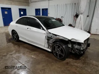 2018 Mercedes-Benz C 43 AMG with VIN 55SWF6EB4JU237002, listed as a Copart auction lot 46784155 with 88,525 mi miles and Salvage Title. Bid and sale history available at carsss.com. Image 4.