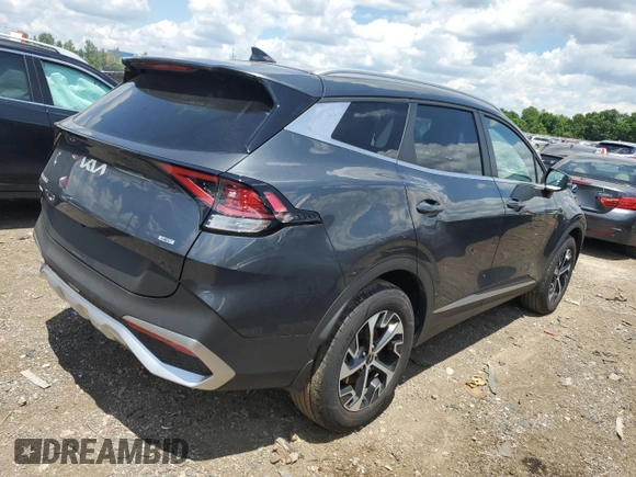 2023 Kia Sportage Hybrid EX with VIN KNDPVCAG7P7086762, listed as a Copart auction lot 57637324 with 7,563 mi miles and Salvage Title. Bid and sale history available at carsss.com. Image 3.
