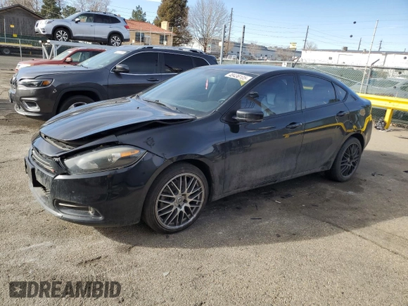 2015 Dodge Dart GT with VIN 1C3CDFEB5FD225096, listed as a Copart auction lot 48436105 with 127,646 mi miles and Salvage Title. Bid and sale history available at DreamBid. Image 1.