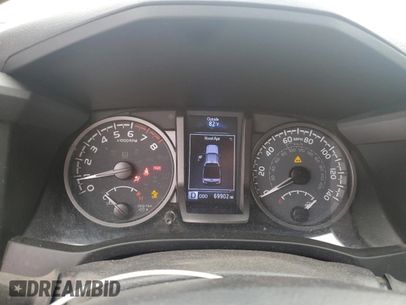 2020 Toyota Tacoma SR5 with VIN 3TMAZ5CNXLM121344, listed as a Copart auction lot 59393395 with 69,902 mi miles and Salvage title. Bid and sale history available at DreamBid. Image 9.