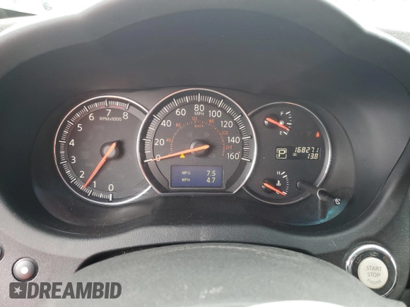 2013 Nissan Maxima S with VIN 1N4AA5AP2DC818544, listed as a Copart auction lot 56555005 with 168,271 mi miles and Clean Title. Bid and sale history available at DreamBid. Image 9.