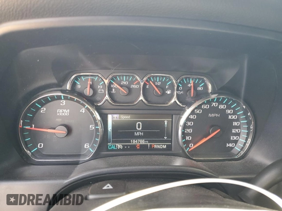 2015 Chevrolet Silverado 1500 LT with VIN 3GCUKREC8FG321629, listed as a Copart auction lot 54974495 with 194,766 mi miles and Salvage Title. Bid and sale history available at DreamBid. Image 9.