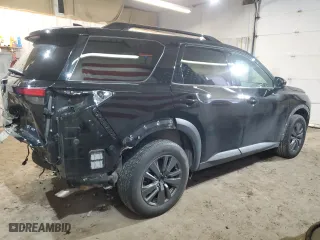 2024 Nissan Pathfinder SV with VIN 5N1DR3BC0RC255948, listed as a Copart auction lot 52312135 with 24,238 mi miles and Clean Title. Bid and sale history available at carsss.com. Image 3.