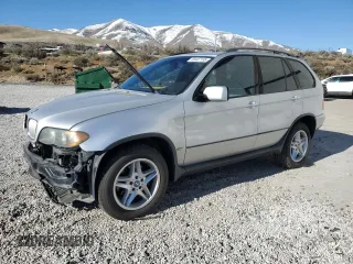 2005 BMW X5 4.4i with VIN 5UXFB53525LV14607, listed as a Copart auction lot 50407195 with 139,660 mi miles and Salvage Title. Bid and sale history available at carsss.com. Image 1.