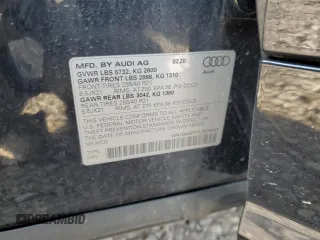 2020 Audi SQ5 Premium Plus with VIN WA1B4AFY7L2075541, listed as a Copart auction lot 64993524 with 28,372 mi miles and Salvage Title. Bid and sale history available at DreamBid. Image 12.