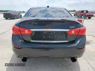 2016 Infiniti Q50 Premium with VIN JN1EV7AP1GM304441, listed as a Copart auction lot 58444905 with 98,371 mi miles and Salvage title. Bid and sale history available at DreamBid. Image 6.