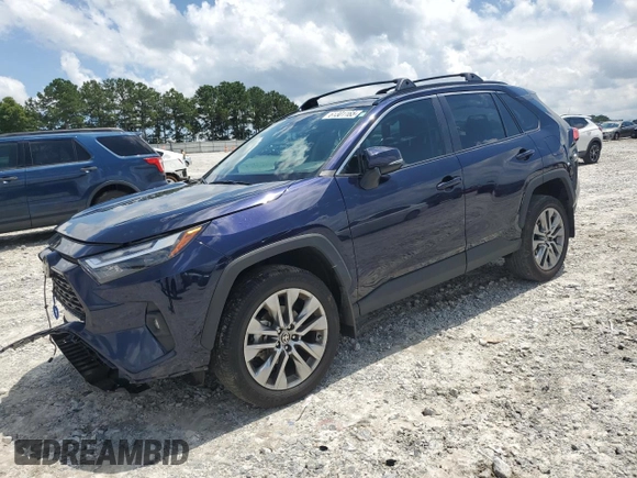 2022 Toyota RAV4 XLE Premium with VIN 2T3C1RFV5NW225650, listed as a Copart auction lot 61301165 with 36,969 mi miles and Salvage title. Bid and sale history available at DreamBid. Image 1.