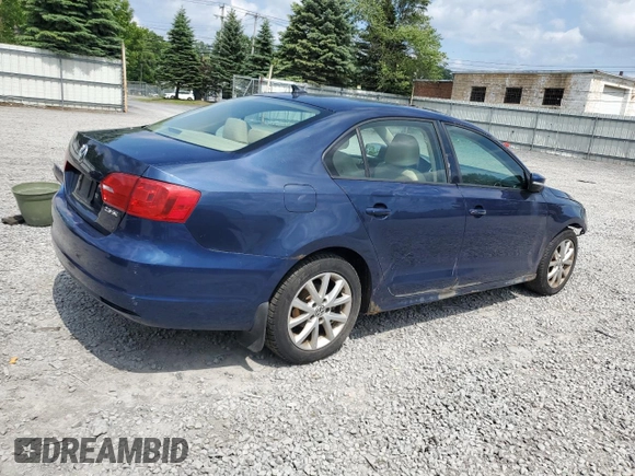 2012 Volkswagen Jetta SE with VIN 3VWDP7AJXCM392741, listed as a Copart auction lot 61436215 with 169,452 mi miles and Salvage title. Bid and sale history available at DreamBid. Image 3.