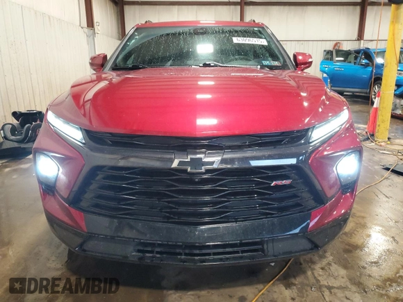 2023 Chevrolet Blazer RS z VIN 3GNKBKRS9PS196873, wystawiony jako Copart lot #63096515 z przebiegiem 37 142 mil mil oraz Szkoda całkowita • Salvage title. Historia ofert i sprzedaży dostępna na DreamBid. Obrazek 5.