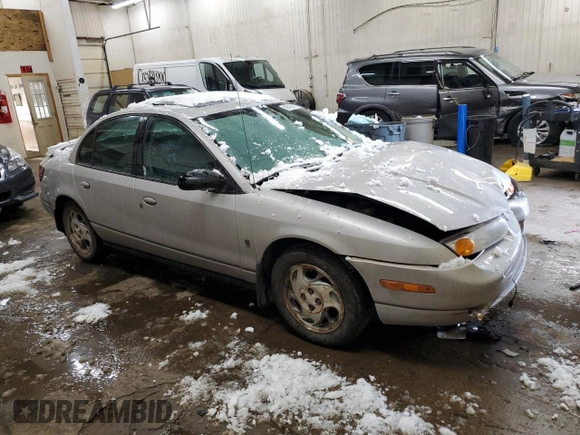 2001 Saturn SL with VIN 1G8ZK54791Z298951, listed as a Copart auction lot 89198795 with 157,208 mi miles and Salvage title. Bid and sale history available at DreamBid. Image 4.