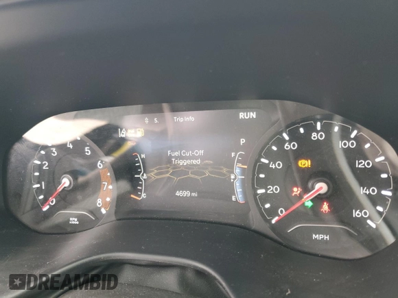 2025 Jeep Compass Sport with VIN 3C4NJDAN8ST503124, listed as a Copart auction lot 48142925 with 4,699 mi miles and Salvage title. Bid and sale history available at DreamBid. Image 9.