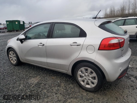 2014 Kia Rio EX with VIN KNADN5A35E6417270, listed as a Copart auction lot 80914984 with 53,932 mi miles and Salvage Title. Bid and sale history available at carsss.com. Image 2.