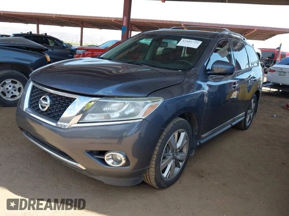 2014 Nissan Pathfinder S with VIN 5N1AR2MM1EC615158, listed as a IAAI auction lot 42403729 with 126,680 mi miles and . Bid and sale history available at DreamBid. Image 17.