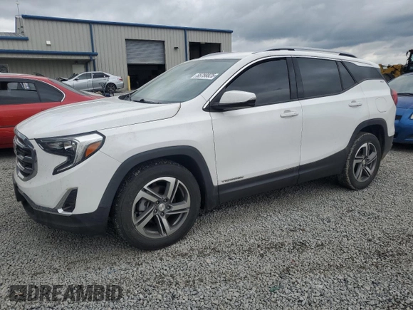 2020 GMC Terrain SLT with VIN 3GKALPEV3LL242124, listed as a Copart auction lot 55758825 with 116,142 mi miles and Salvage title. Bid and sale history available at DreamBid. Image 1.