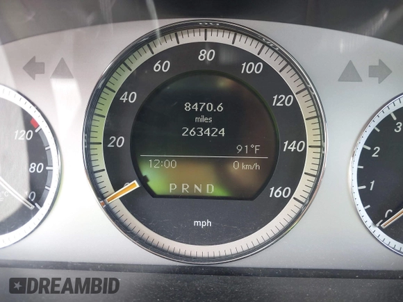 2008 Mercedes-Benz C 300 Sport with VIN WDDGF54X28F155326, listed as a IAAI auction lot 42584387 with 263,424 mi miles and . Bid and sale history available at DreamBid. Image 7.