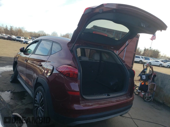 2019 Hyundai Tucson Ultimate with VIN KM8J3CALXKU070814, listed as a Copart auction lot 47288565 with 61,236 mi miles and Salvage Title. Bid and sale history available at carsss.com. Image 2.