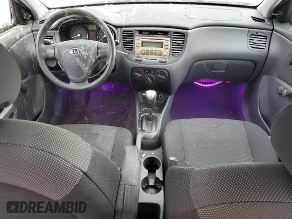 2008 Kia Rio LX with VIN KNADE123486315485, listed as a Copart auction lot 46528395 with 140,976 mi miles and Salvage Title. Bid and sale history available at DreamBid. Image 8.