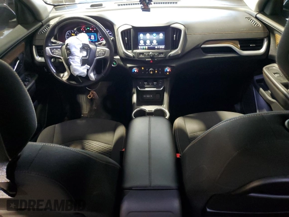 2021 GMC Terrain SLE with VIN 3GKALTEV9ML311442, listed as a Copart auction lot 55128675 with 43,790 mi miles and Salvage title. Bid and sale history available at DreamBid. Image 8.