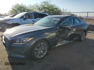 2019 Genesis G80 3.8L z VIN KMTFN4JE9KU314689, wystawiony jako Copart lot #59996105 z przebiegiem 45 705 mil mil oraz Szkoda całkowita • Salvage title. Historia ofert i sprzedaży dostępna na DreamBid. Obrazek 1.