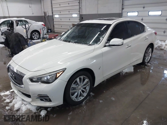 2015 Infiniti Q50 Premium z VIN JN1BV7AR0FM417283, wystawiony jako IAAI lot #41579549 z przebiegiem 112 407 mil mil oraz . Historia ofert i sprzedaży dostępna na DreamBid. Obrazek 18.
