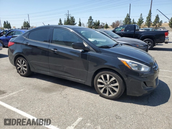 2017 Hyundai Accent SE with VIN KMHCT4AE7HU352692, listed as a Copart auction lot 52032705 with 95,820 mi miles and Salvage Title. Bid and sale history available at carsss.com. Image 4.