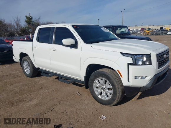 2022 Nissan Frontier S with VIN 1N6ED1EK0NN618100, listed as a IAAI auction lot 41578405 with 38,845 mi miles. Bid and sale history available at carsss.com. Image 1.