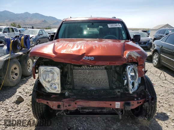 2008 Jeep Liberty Limited with VIN 1J8GN58K38W286172, listed as a Copart auction lot 58828415 with 81,606 mi miles and Salvage title. Bid and sale history available at DreamBid. Image 5.