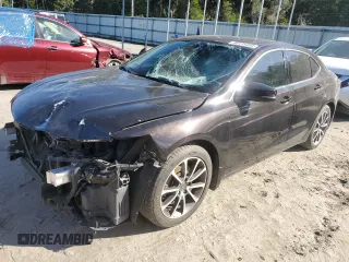 2017 Acura TLX V6 w/Advance Pkg with VIN 19UUB2F79HA005796, listed as a Copart auction lot 80419264 with 107,797 mi miles and Salvage title. Bid and sale history available at DreamBid. Image 1.
