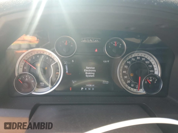 2016 Ram 1500 Big Horn with VIN 1C6RR6LG2GS414380, listed as a Copart auction lot 57679715 with 144,596 mi miles and Salvage title. Bid and sale history available at DreamBid. Image 9.