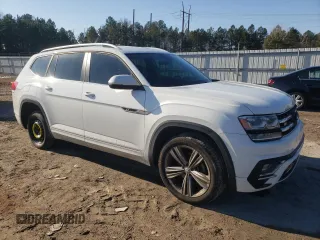 2018 Volkswagen Atlas SE with VIN 1V2FR2CA6JC584015, listed as a Copart auction lot 42130835 with 130,598 mi miles and Salvage title. Bid and sale history available at DreamBid. Image 4.