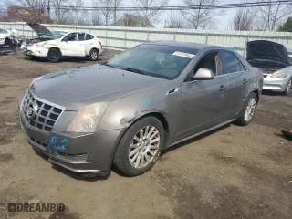 2012 Cadillac CTS Sedan Luxury with VIN 1G6DG5E51C0138233, listed as a Copart auction lot 51972045 with 165,021 mi miles and Salvage Title. Bid and sale history available at carsss.com. Image 1.