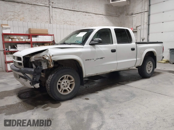 2001 Dodge Dakota Sport with VIN 1B7HG2AN31S229220, listed as a IAAI auction lot 42100843 with 134,034 mi miles. Bid and sale history available at carsss.com. Image 17.