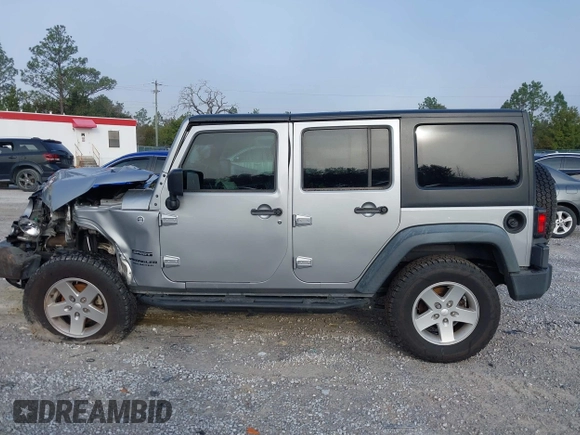 2014 Jeep Wrangler Unlimited Sport with VIN 1C4BJWDG8EL314792, listed as a IAAI auction lot 41489203 with 94,382 mi miles. Bid and sale history available at carsss.com. Image 15.