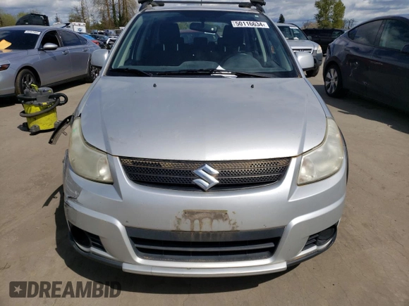 2008 Suzuki SX4 with VIN JS2YB413885110697, listed as a Copart auction lot 50116634 with 145,099 mi miles and Salvage Title. Bid and sale history available at carsss.com. Image 5.
