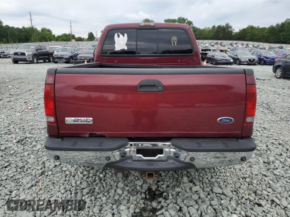 2006 Ford F-250 XL with VIN 1FTSX21P06ED33807, listed as a Copart auction lot 60924055 with 179,423 mi miles and Clean title. Bid and sale history available at DreamBid. Image 6.