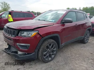 2021 Jeep Compass 80th Anniversary with VIN 3C4NJDEB9MT551945, listed as a IAAI auction lot 42241600 with 33,020 mi miles and . Bid and sale history available at DreamBid. Image 19.