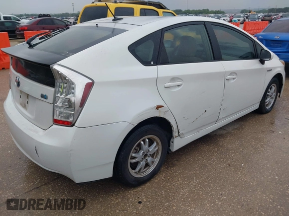 2010 Toyota Prius II with VIN JTDKN3DU6A0188131, listed as a IAAI auction lot 42156816 with 191,003 mi miles. Bid and sale history available at carsss.com. Image 4.