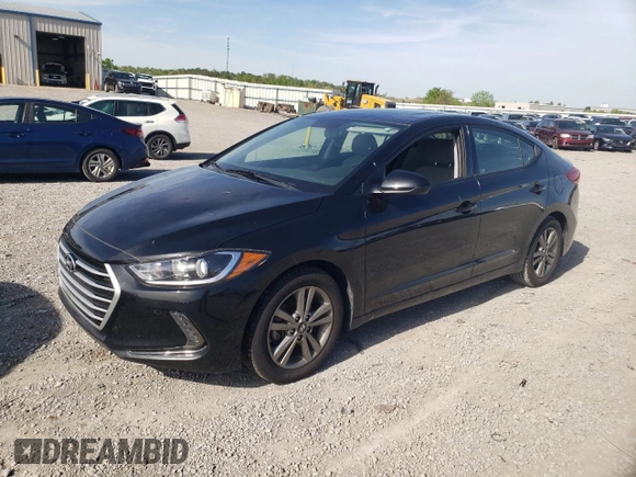 2018 Hyundai Elantra SEL with VIN 5NPD84LF9JH402248, listed as a Copart auction lot 53633005 with 47,578 mi miles and Salvage Title. Bid and sale history available at DreamBid. Image 1.