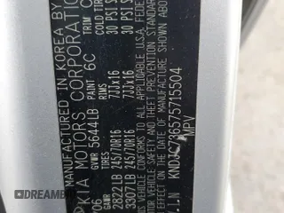 2007 Kia Sorento LX z VIN KNDJC736575715504, wystawiony jako Copart lot #87422664 z przebiegiem 223 225 mil mil oraz Szkoda całkowita • Salvage title. Historia ofert i sprzedaży dostępna na DreamBid. Obrazek 15.