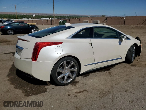 2014 Cadillac ELR z VIN 1G6RR1E48EU600850, wystawiony jako Copart lot #55169115 z przebiegiem 26 604 mil mil oraz Szkoda całkowita • Salvage title. Historia ofert i sprzedaży dostępna na DreamBid. Obrazek 3.
