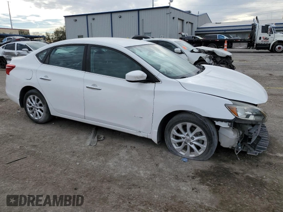 2019 Nissan Sentra S with VIN 3N1AB7AP8KY259530, listed as a Copart auction lot 46111275 with 34,438 mi miles and Salvage Title. Bid and sale history available at DreamBid. Image 4.