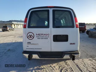 2019 GMC Savana Cargo Van with VIN 1GTW7AFG9K1282216, listed as a Copart auction lot 77577194 with 88,495 mi miles and Non Repairable. Bid and sale history available at carsss.com. Image 6.