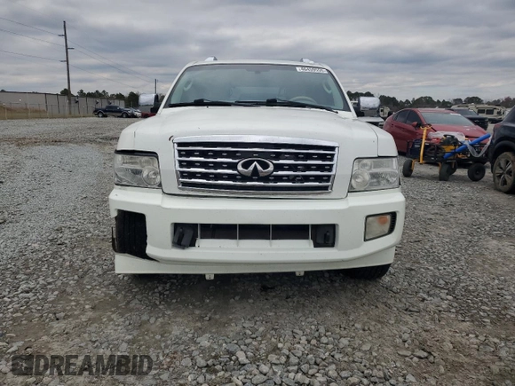 2010 Infiniti QX56 with VIN 5N3ZA0NE7AN901169, listed as a Copart auction lot 46459555 with 210,210 mi miles and Salvage Title. Bid and sale history available at DreamBid. Image 5.
