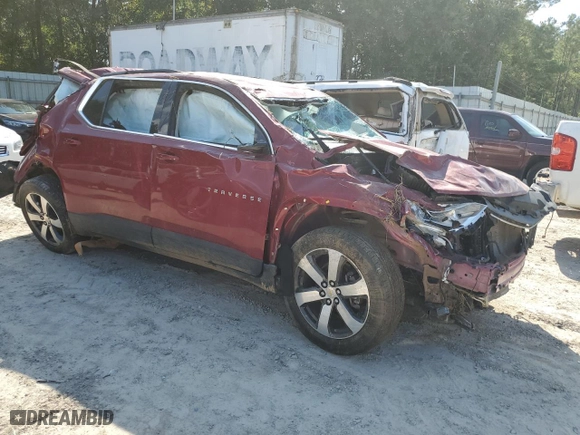 2020 Chevrolet Traverse LT Leather with VIN 1GNERHKW3LJ244596, listed as a Copart auction lot 46196935 with 0 mi miles and Salvage Title. Bid and sale history available at carsss.com. Image 4.
