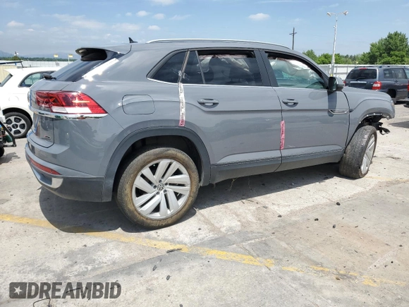 2021 Volkswagen Atlas SE with VIN 1V2KC2CA1MC239818, listed as a Copart auction lot 77467714 with Not provided miles and Salvage title. Bid and sale history available at DreamBid. Image 3.