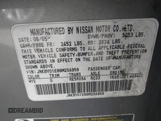 2006 Infiniti M45 Sport with VIN JNKBY01E86M204959, listed as a IAAI auction lot 41772407 with 165,632 mi miles. Bid and sale history available at carsss.com. Image 9.