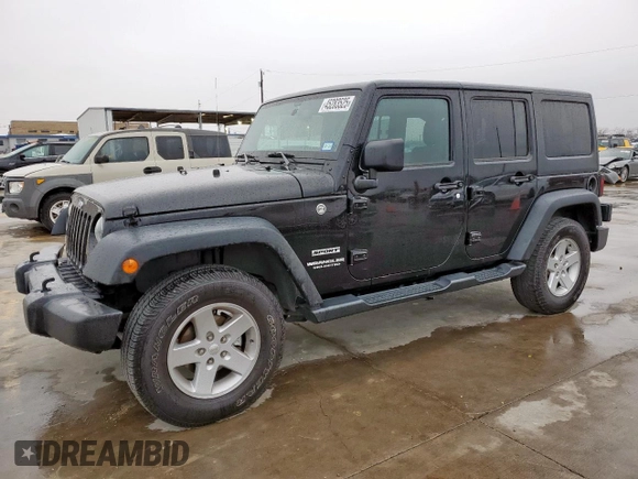 2016 Jeep Wrangler Unlimited Sport with VIN 1C4HJWDG8GL234793, listed as a Copart auction lot 45283525 with 114,871 mi miles and Salvage Title. Bid and sale history available at DreamBid. Image 1.