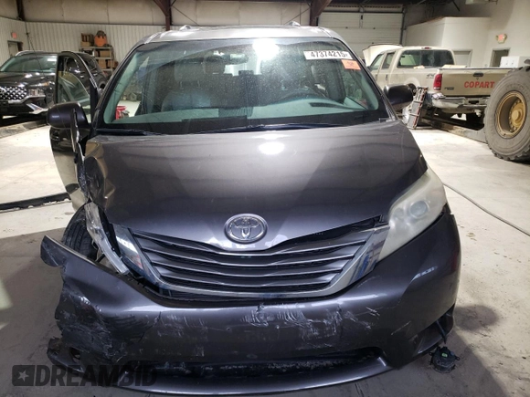 2012 Toyota Sienna XLE AAS with VIN 5TDYK3DC5CS240472, listed as a Copart auction lot 47374215 with 171,830 mi miles and Salvage Title. Bid and sale history available at carsss.com. Image 5.